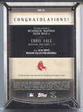 2018 Chris Sale Topps Museum MEANINGFUL MATERIAL GAME USED PATCH RELIC 09/25 #MMR-CCL Boston Red Sox