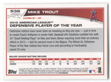 2013 Mike Trout Topps #536 Anaheim Angels 4