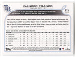 2022 Wander Franco Topps Series 1 ROOKIE RC #215 Tampa Bay Rays 6