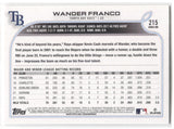 2022 Wander Franco Topps Series 1 ROOKIE RC #215 Tampa Bay Rays 6