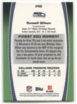 2012 Russell Wilson Topps Finest ROOKIE RC #140 Seattle Seahawks