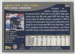 2001 LaDainian Tomlinson Topps ROOKIE RC #350 San Diego Chargers 2