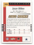 2003 Jason Witten Score ROOKIE RC #306 Dallas Cowboys