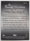 2019 Fernando Tatis Jr. Topps Update THE FAMILY BUSINESS #FB15 San Diego Padres
