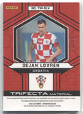 2021-22 Dejan Lovren Panini Obsidian TRIFECTA MATERIAL JERSEY RELIC ELECTRIC ETCH PURPLE 74/75 #TM-DLV Croatia