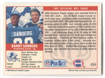 1989 Barry Sanders Pro Set ROOKIE RC #494 Detroit Lions HOF 3
