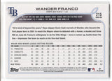 2022 Wander Franco Topps Series 1 ROOKIE RC #215 Tampa Bay Rays 18