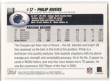 2004 Philip Rivers Topps ROOKIE RC #375 San Diego Chargers