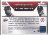 2007 Jonathan Papelbon Francisco Liriano Topps Co-Signers DUAL AUTO AUTOGRAPH #CS-LP Boston Red Sox Minnesota Twins