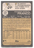2022 Wander Franco Topps Heritage ROOKIE RC #347 Tampa Bay Rays 1