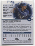 2022 Wander Franco Topps Pristine ROOKIE RC #206 Tampa Bay Rays