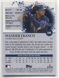 2022 Wander Franco Topps Pristine ROOKIE RC #206 Tampa Bay Rays