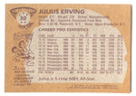 1981-82 Julius Erving Topps #30 Philadelphia 76ers HOF Dr. J 1