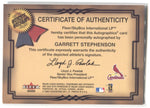 2001 Garrett Stephenson Fleer Showcase AUTOGRAPHICS SILVER 005/250 AUTO AUTOGRAPH #_GAST St. Louis Cardinals