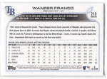 2022 Wander Franco Topps Series 1 ROOKIE RC #215 Tampa Bay Rays 13