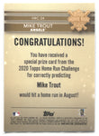 2020 Mike Trout Topps HOME RUN CHALLENGE BLUE WINNER 019/632 #HRC24 Anaheim Angels