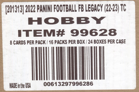 2022 Panini Legacy Football Hobby, 24 Box Case