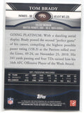 2011 Tom Brady Topps Platinum GREEN #70 New England Patriots