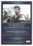 2022 Gethin Anthony as Renly Baratheon Rittenhouse Game of Thrones The Complete Series Volume 2 BLUE AUTO AUTOGRAPH #NNO 1