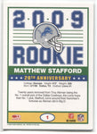 2009 Matthew Stafford Score 1989 ROOKIE RC #1 Detroit Lions