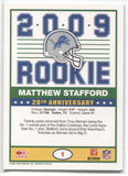 2009 Matthew Stafford Score 1989 ROOKIE RC #1 Detroit Lions