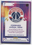 2020-21 Deni Avdija Panini Recon SCOUTING REPORTS RED ROOKIE 175/199 RC #6 Washington Wizards