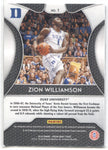 2019-20 Zion Williamson Panini Prizm Draft ROOKIE RC #1 New Orleans Pelicans 2