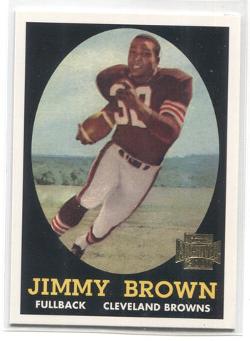 2001 Jim Brown Topps Archives ROOKIE REPRINT #38 Cleveland Browns HOF 2