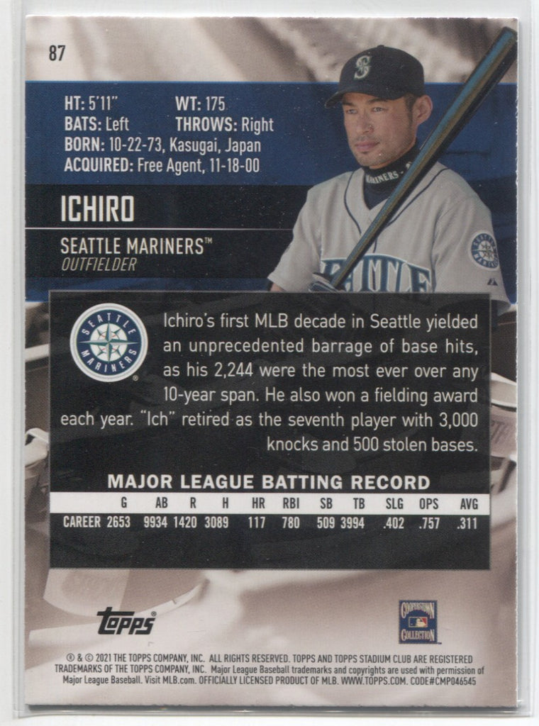 2022 Leaf Pearl Ichiro Suzuki 1/1,  in 2023