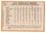 1981-82 Kareem Abdul-Jabbar Norm Nixon Topps TEAM LEADERS #55 Los Angeles Lakers HOF 4