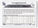 2022 Wander Franco Topps Series 1 ROOKIE RC #215 Tampa Bay Rays 31