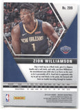 2019-20 Zion Williamson Panini Mosaic ROOKIE RC #209 New Orleans Pelicans 3