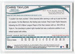 2014 Chris Taylor Topps Update Series ROOKIE RC #US-180 Seattle Mariners 2