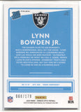 2020 Lynn Bowden Jr. Donruss Optic BLUE RATED ROOKIE 068/179 RC #182 Las Vegas Raiders
