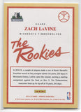 2014-15 Zach LaVine Panini Donruss THE ROOKIES ROOKIE RC #7 Minnesota Timberwolves 2