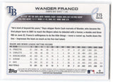 2022 Wander Franco Topps Series 1 ROOKIE RC #215 Tampa Bay Rays 32