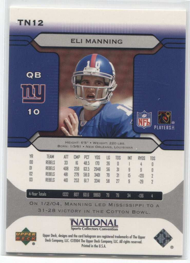 Eli Manning Score 2004 Rookie Card