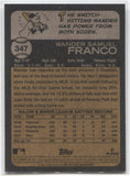 2022 Wander Franco Topps Heritage ROOKIE RC #347 Tampa Bay Rays