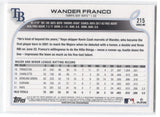 2022 Wander Franco Topps Series 1 ROOKIE RC #215 Tampa Bay Rays 38