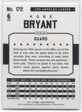 2015-16 Kobe Bryant Panini NBA Hoops #172 Los Angeles Lakers 1
