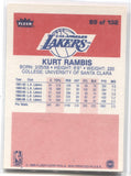 1986-87 Kurt Rambis Fleer #89 Los Angeles Lakers