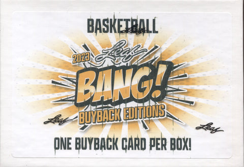 2023 Leaf Bang Buyback Basketball Hobby, Box