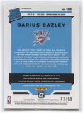 2019-20 Darius Bazley Donruss Optic BLUE RATED ROOKIE 03/59 RC #156 Oklahoma City Thunder