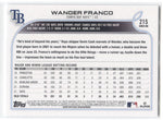 2022 Wander Franco Topps Series 1 ROOKIE RC #215 Tampa Bay Rays 14