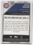 2015 Jorge Soler Bowman's Best BLUE REFRACTOR ROOKIE 029/150 RC #93 Chicago Cubs