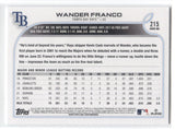 2022 Wander Franco Topps Series 1 ROOKIE RC #215 Tampa Bay Rays 26