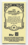 2013 Ken Griffey Jr. Topps Gypsy Queen WHITE JERSEY MINI #79 Seattle Mariners HOF