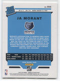 2019-20 Ja Morant Panini Prizm Donruss RATED ROOKIE RC #202 Memphis Grizzlies 11