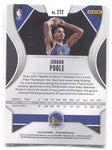 2019-20 Jordan Poole Panini Prizm ROOKIE RC #272 Golden State Warriors 26