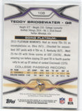 2014 Teddy Bridgewater Topps Platinum XFRACTOR ROOKIE RC #108 Minnesota Vikings 1